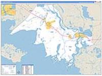 St. Mary Parish (), La Carrier Route Wall Map